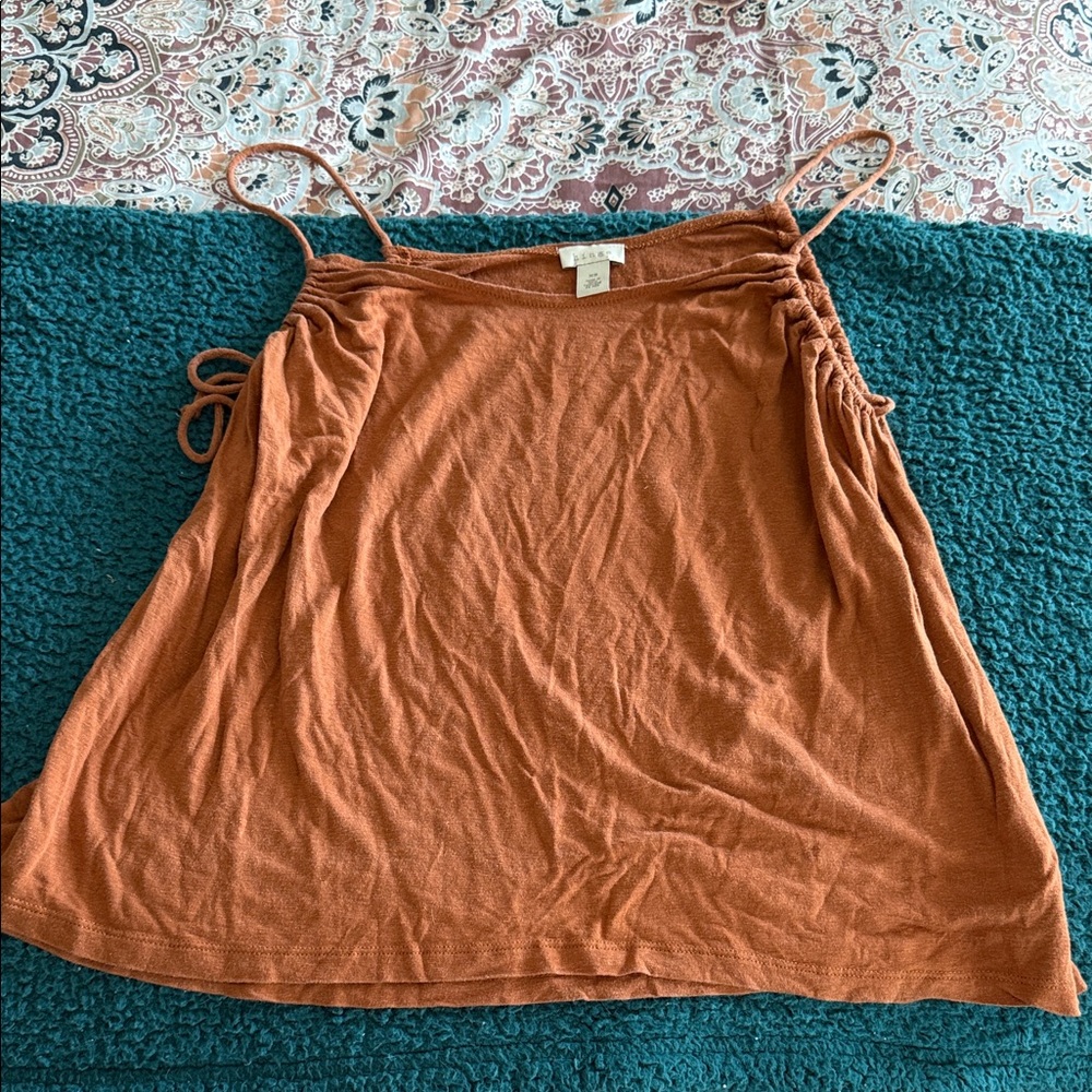 Hinge Rust Colored Camisole Top